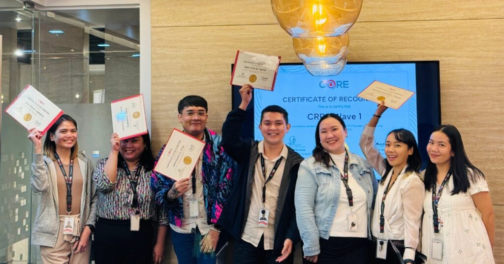One CoreDev IT (CORE) employees with training and development certification
