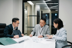 team discussing scaling GCC Philippines