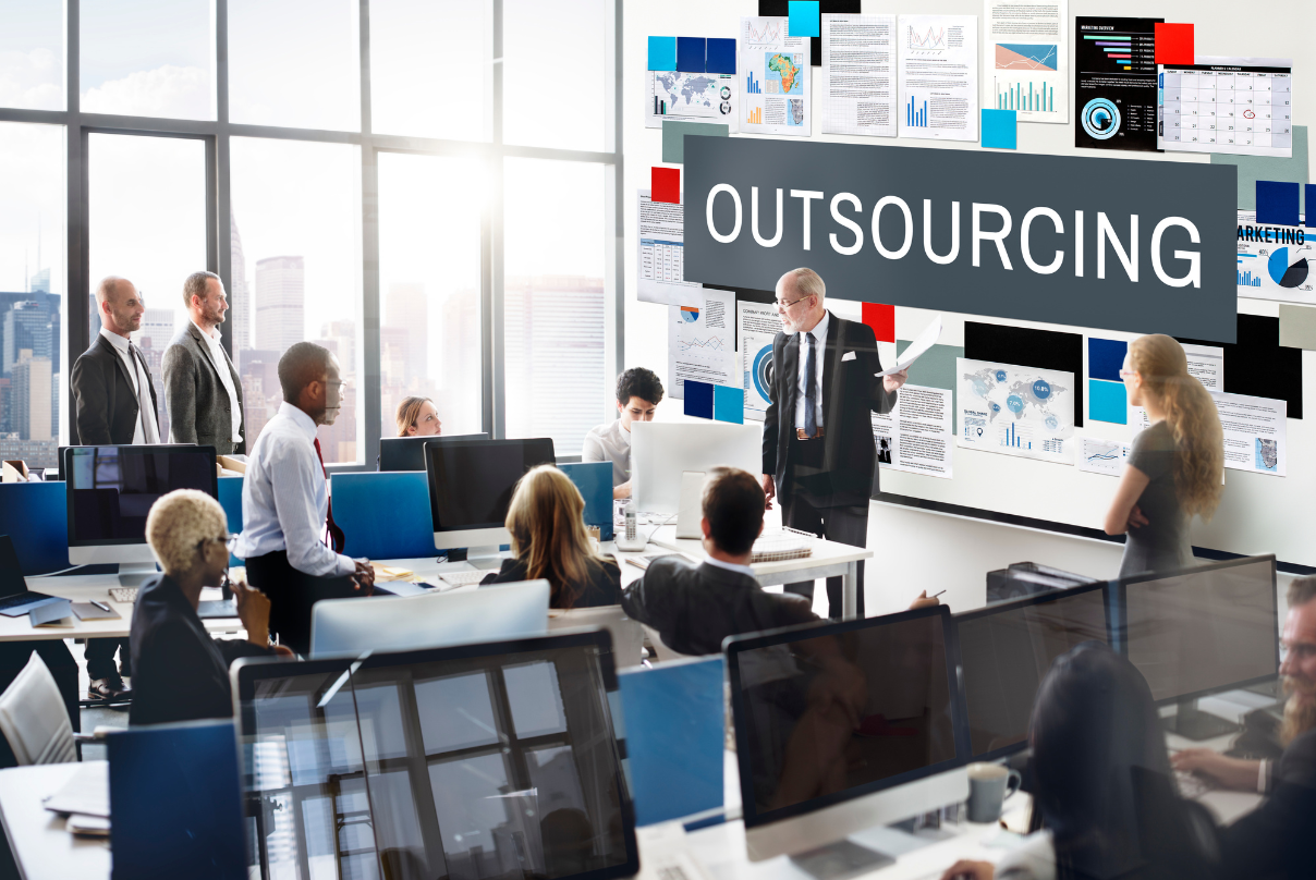 Professional offering business process outsourcing services to enhance efficiency and productivity for companies.