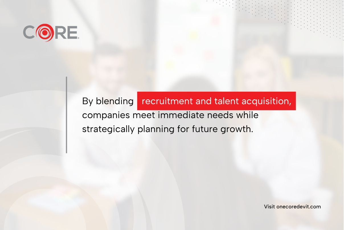 Image illustrating the importance of recruitment and client acquisition for effective business planning and immediate needs fulfillment.