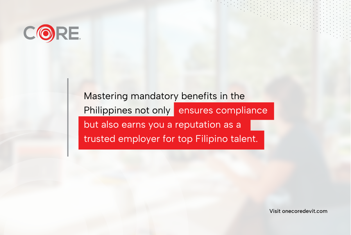 Overview of marketing benefits and mandatory benefits in the Philippines for effective business strategies.