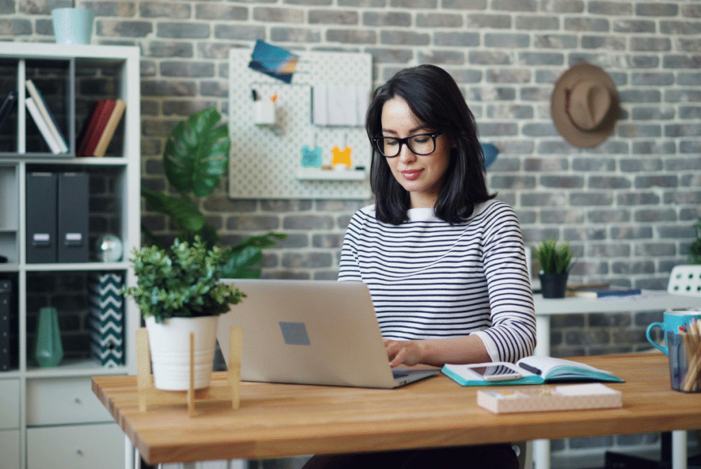 Woman working as a real estate loan processor in the Philippines