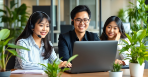 a diverse centralized offshore team working for real estate