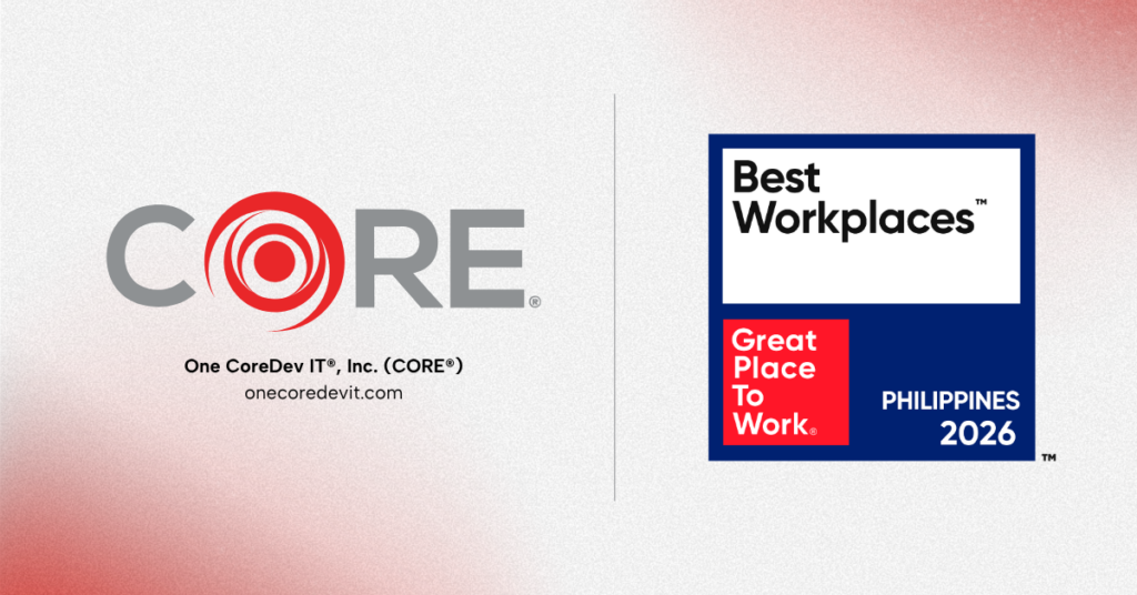 One CoreDev IT (CORE) best workplaces philippines 2026