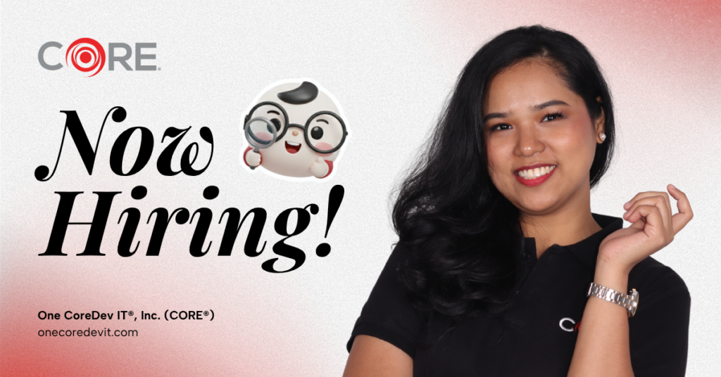 property accountant utility billing Philippines CORE job posting