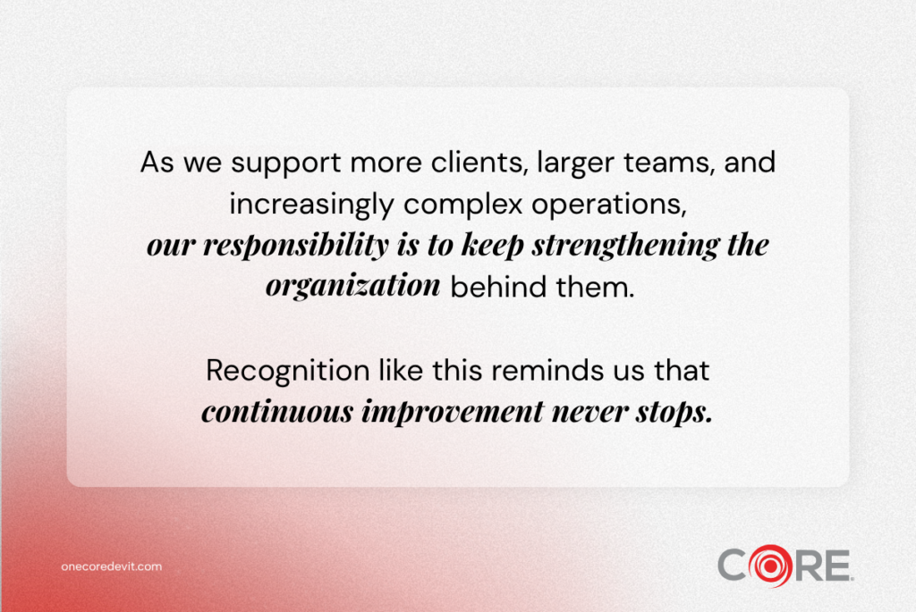 CORE Jonathan Miller quote on Southeast Asia's Best Workplaces in Technology 2026 